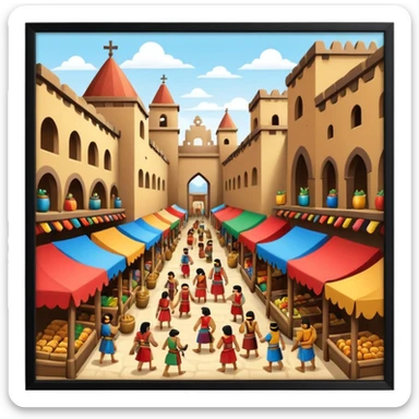 aztec medieval market sticker