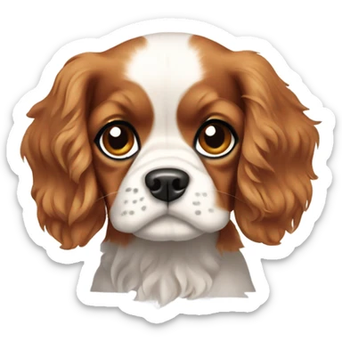 Cavalier King Charles Spaniel puppy sticker