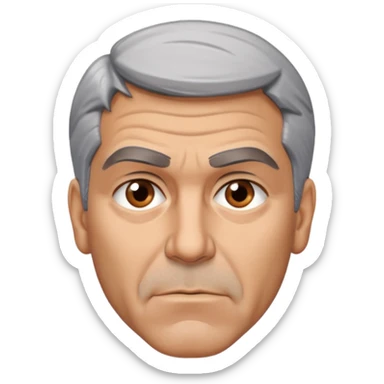 George clooney annoyed sticker