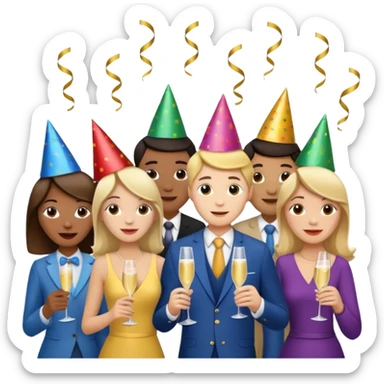 holiday New year vibe sticker