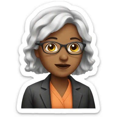 Woman in science sticker