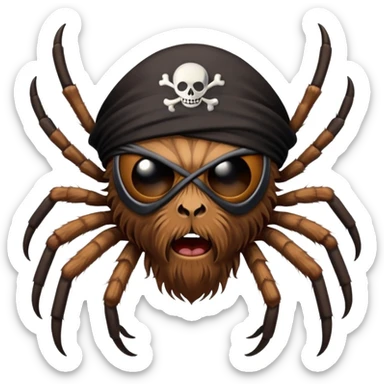Паук пират sticker