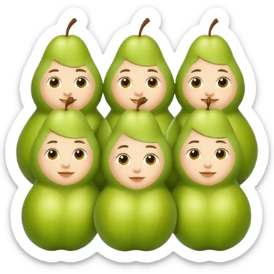 Freunde die aussehen wie birnen sticker