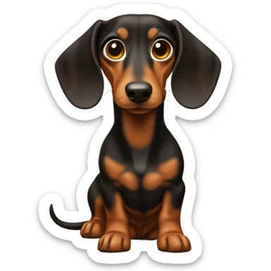 mini dachshund  sticker