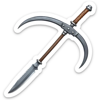 make japan weapon named "kusarigama" sticker