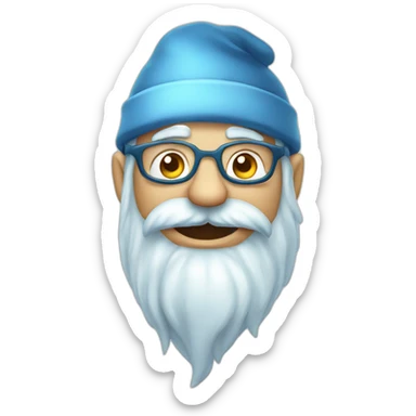 cool Father Frost Rock sign sticker