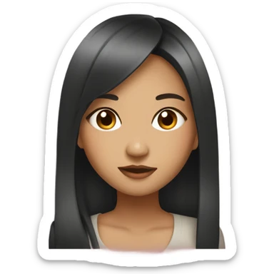 boujee asian girl sticker