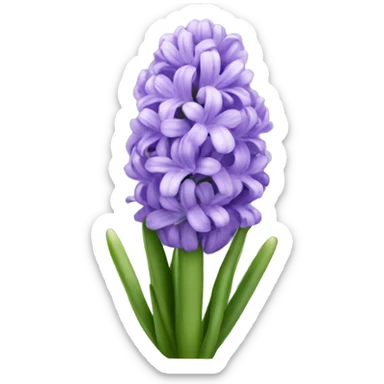 light purple hyacinth sticker