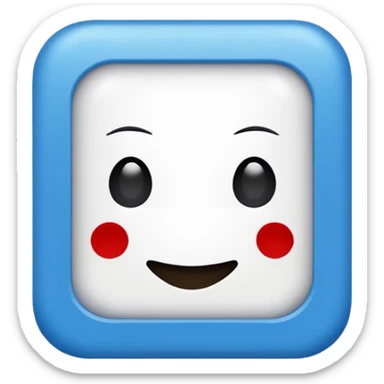 I want to make an Roblox verified emoji with an blue square and checkmark in it sticker