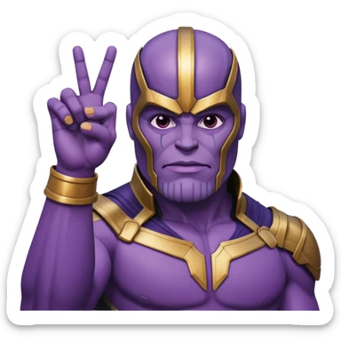 Squıd game Thanosun hareketini yapan emoji  sticker