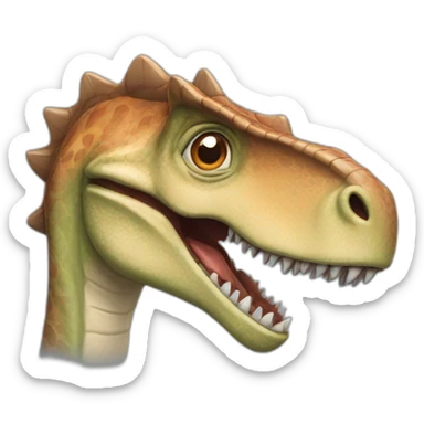 La tête d'un dinosaures qui rigole sticker
