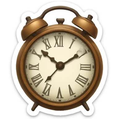 Clock that tea sticker