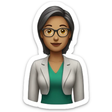 university-teacher-woman sticker