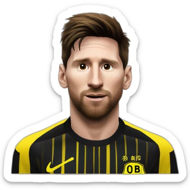 messi Borussia dortmund sticker