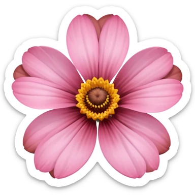 pink and brown flower sticker