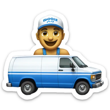 blue Dodge RAM Van Oh-Kay Plumbing & Heating 1986  sticker