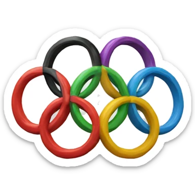 Proper Olympic ring . Which is organised  sticker