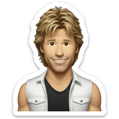 Jon Bon Jovi 1990 sticker