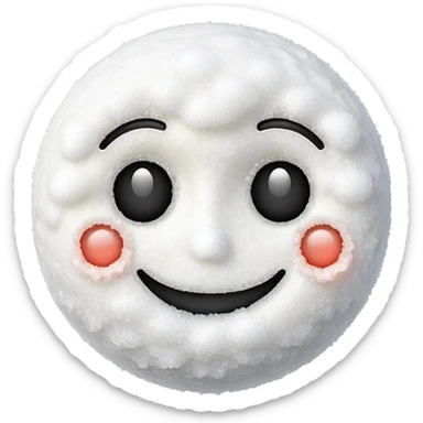 happy face emoji with pile of salt sticker