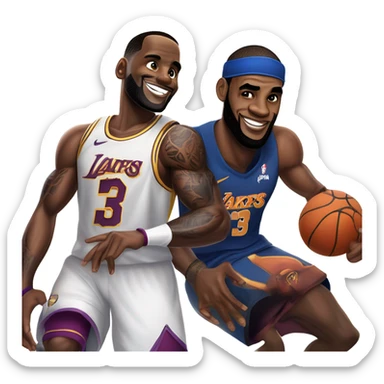 Dyson Daniel’s and LeBron James sticker