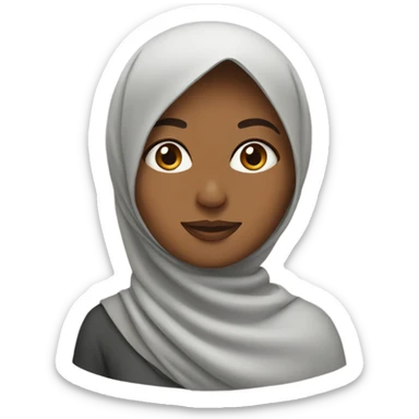 Muslim woman sticker