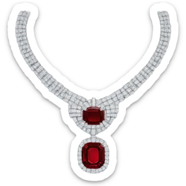 cartier diamond necklace red sticker