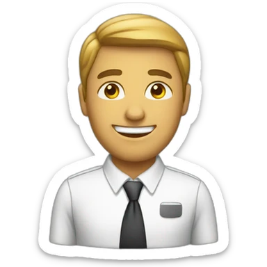 corporate employe sticker