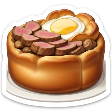 Roast beef and Yorkshire pudding  sticker