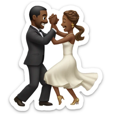 Couple dancing  sticker