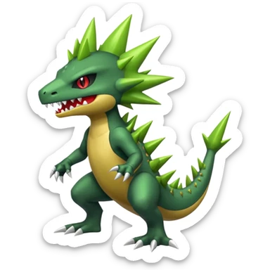 Fraxure-Haxorus-Axew-fusion (full body) sticker