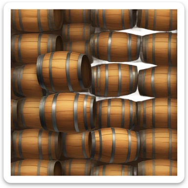 Very small bourbon barrel sticker