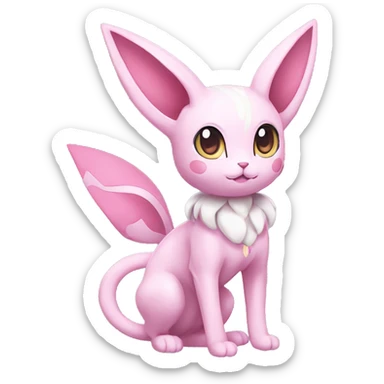 Kawaii Sylveon-Mew-Espeon-Pokémon full body sticker
