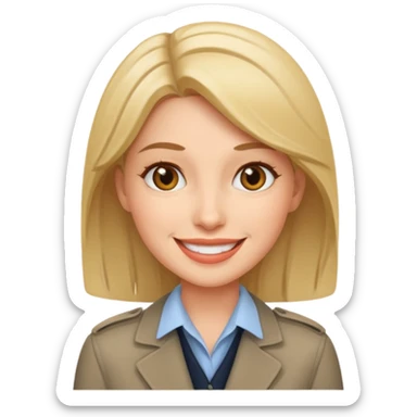 Female journalist sticker