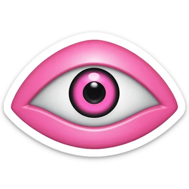 pink evil eye emoji sticker