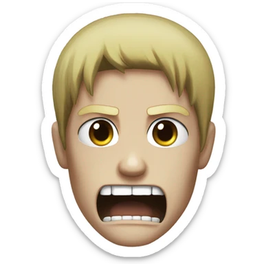 Attack On Titan emoji, founding titan sticker