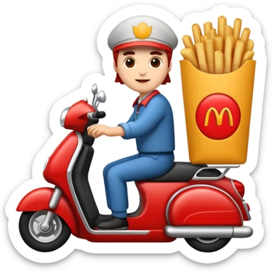
Free fast food Delivery sticker