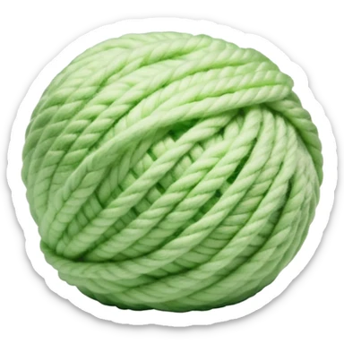 Yarn ball light green sticker