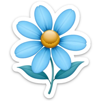 Flores azules sticker