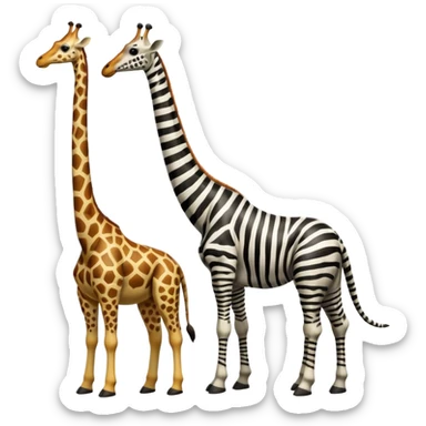 Zebra + Giraffe + Brachiosaurus = sticker