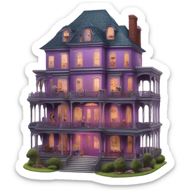Barbie’s sprawling 5 story tall haunted dream mansion  sticker