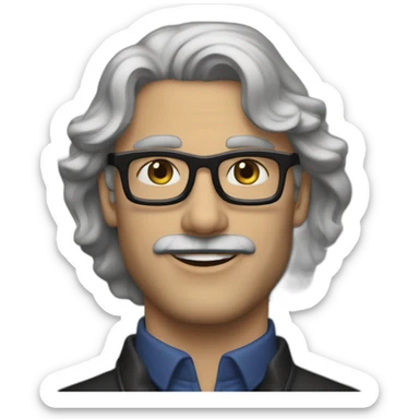 Eric zemour a côté d un homme de couleur noir sticker