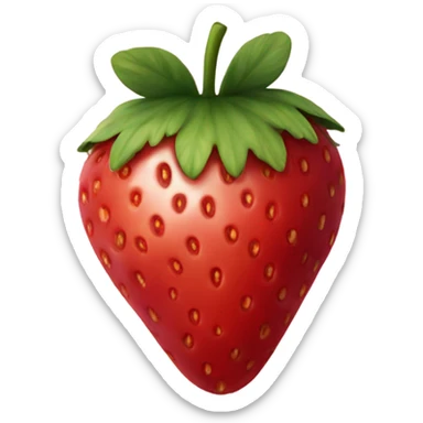Strawberry sticker