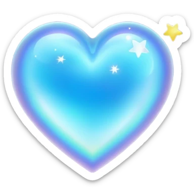 stars opalite heart galaxy opalite sticker