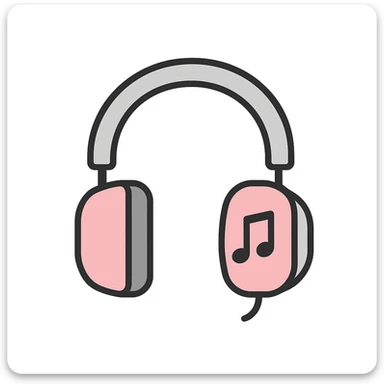 BLACKPINK-inspired object, black and pink colors, modern and minimal illustration sticker