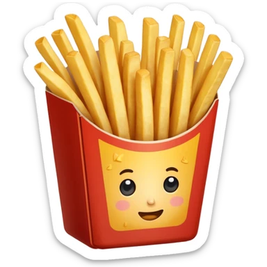 Porzione di patatine media  sticker