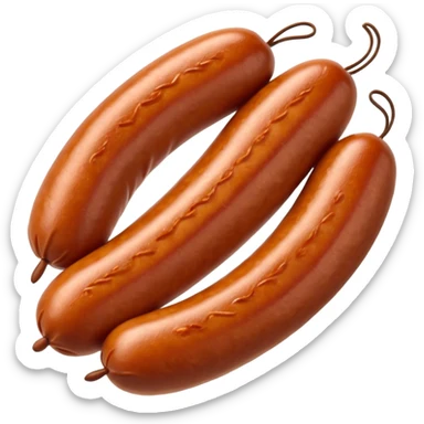 make love-shaped sausages sticker