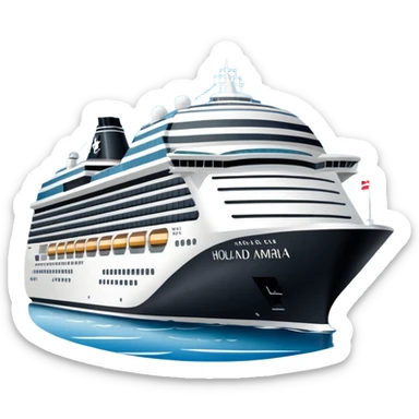 holland america cruise ship in rotterdam sticker
