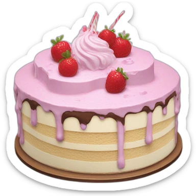 ice cream cake sticker