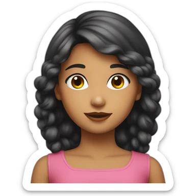 Niña hermosa sticker