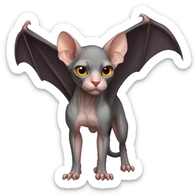 Cool Bat-Sphynx-Rat-Mouse-Rodent-Hybrid full body sticker